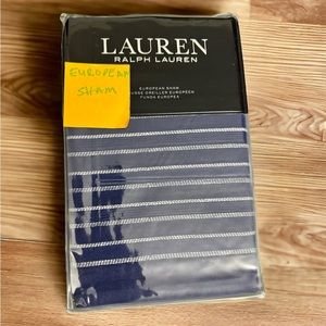 NWT - Ralph Lauren Home Blue and White Shelbourne Euro Sham $39